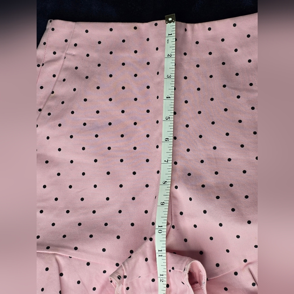 Zara Baby Pink Polka Dot Ruffle Hem Women's Shorts Size XS - Picture 12 of 14